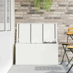 Boîte de Rangement Extérieure Blanc 100 x 50.5 x 50 cm 