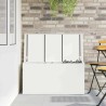 Boîte de Rangement Extérieure Blanc 100 x 50.5 x 50 cm 