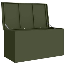 Boîte de Rangement Extérieure Vert olive 100 x 50.5 x 50 cm 