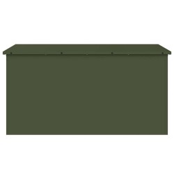 Boîte de Rangement Extérieure Vert olive 100 x 50.5 x 50 cm 