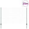 Set de clôture jardin Lot de 2 Vert Métal 25 x 1,5 m 