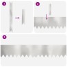 Bordures de Pelouse 10 pcs 100x0,5x20 cm Acier Inoxydable 