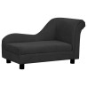 Canapé pour chien avec oreiller Noir 83x44x44 cm Peluche 