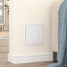 Panneau d'Accès 2 pcs Blanc 20 x 20 cm acier 