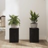 Supports de plantes 2 pcs en chêne noir 20x20x30 cm en bois technique 