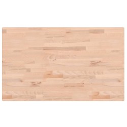 Comptoir de salle de bain 100x60x2,5 cm bois massif de hêtre 