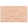 Comptoir de salle de bain 100x60x2,5 cm bois massif de hêtre 