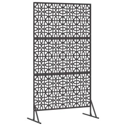 Écran de confidentialité noir 100x50x180 cm en acier. 