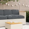 Set de coussins de palette avec oreiller 3 pcs Anthracite 