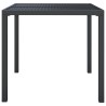 Table de jardin anthracite 80x80x72 cm acier 