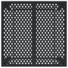 Table de jardin anthracite 80x80x72 cm acier 