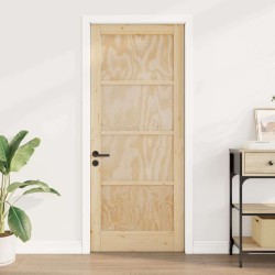 Porte intérieure 'ORKDAL'83x202x4 cm en bois massif de pin 