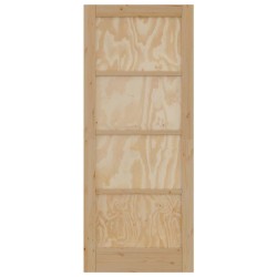 Porte intérieure 'ORKDAL'83x202x4 cm en bois massif de pin 