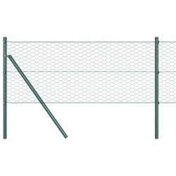 Clôture hexagonale Vert 0.8 x 25 m Acier 