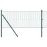 Clôture hexagonale Vert 0.8 x 25 m Acier 