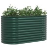 Jardinière Élevée Verte 160x80x81 cm Acier Galvanisé 