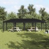 Tente de fête anthracite 8x4 m PE 