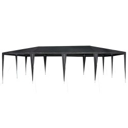 Tente de fête anthracite 8x4 m PE 