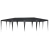 Tente de fête anthracite 8x4 m PE 