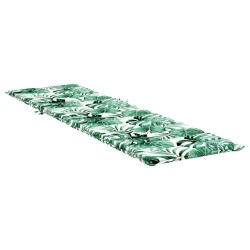 Coussin de transat ensoleillé Vert 200 x 70 x 4 cm Tissu Oxford 