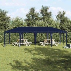 Tente de fête bleue 8x4 m PE 