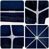 Tente de fête bleue 8x4 m PE 