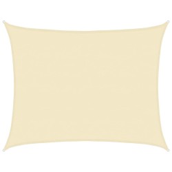 Voile d'ombrage 160 g/m² Crème 6x7 m PEHD 