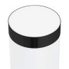 Applique murale noire en acier inoxydable IP44 avec capteur 