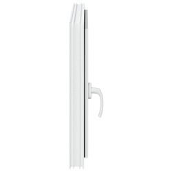 Fenêtre de sous-sol« RISOR » 80 x 50 cm oscillo-battante DIN droite blanche 