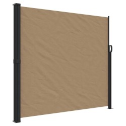Auvent latéral rétractable taupe 180x300 cm 