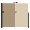 Auvent latéral rétractable taupe 180x300 cm 