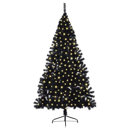 Sapin de Noël artificiel Noir 240 cm PVC 
