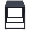 Banc de jardin 180 cm Panneau PS Noir 