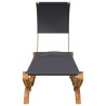 Lit repos et auvent 100x200x126 cm Bois courbé Anthracite 