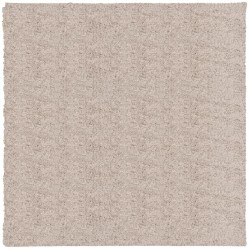 Tapis shaggy PAMPLONA poils longs moderne beige 240x240 cm 
