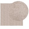 Tapis shaggy PAMPLONA poils longs moderne beige 240x240 cm 