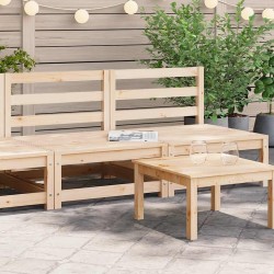 Canapés centraux de jardin 2 pcs Bois de pin massif 