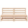 Canapés centraux de jardin 2 pcs Bois de pin massif 