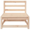 Canapés centraux de jardin 2 pcs Bois de pin massif 