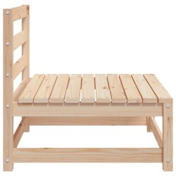 Canapés centraux de jardin 2 pcs Bois de pin massif 
