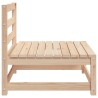 Canapés centraux de jardin 2 pcs Bois de pin massif 