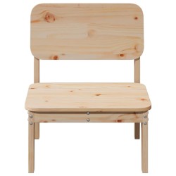 Chaises de jardin lot de 2 60x52,5x72 cm bois massif de pin 