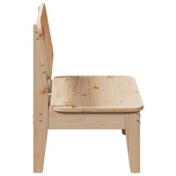 Chaises de jardin lot de 2 60x52,5x72 cm bois massif de pin 