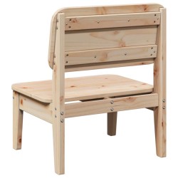 Chaises de jardin lot de 2 60x52,5x72 cm bois massif de pin 