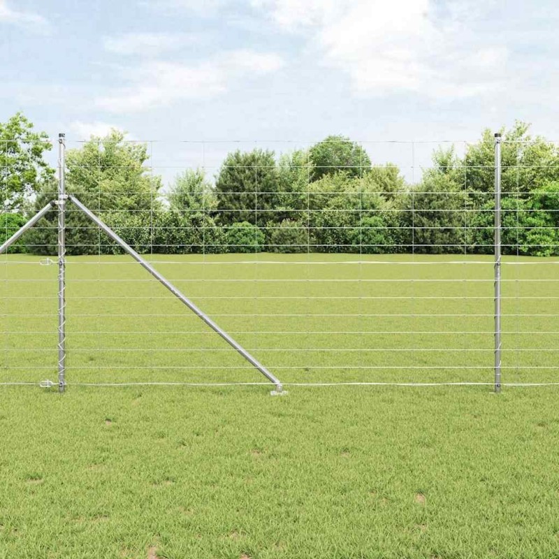 Grillage de Champ 1,4 x 25 m En Acier Galvanisé 