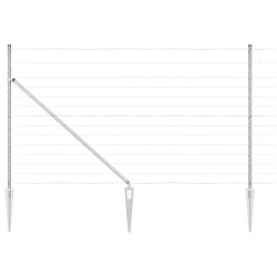 Grillage de Champ 1,4 x 25 m En Acier Galvanisé 