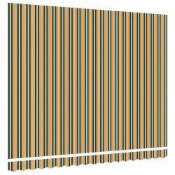 Tissu de remplacement pour auvent pour cadre 4x3.5 m Vert et Jaune 