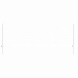 Poteaux de fence 11 pcs U-Channel 80 cm Acier galvanisé 