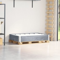 Collier de palette gris 120x80 cm bois de pin solide 