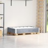 Collier de palette gris 120x80 cm bois de pin solide 